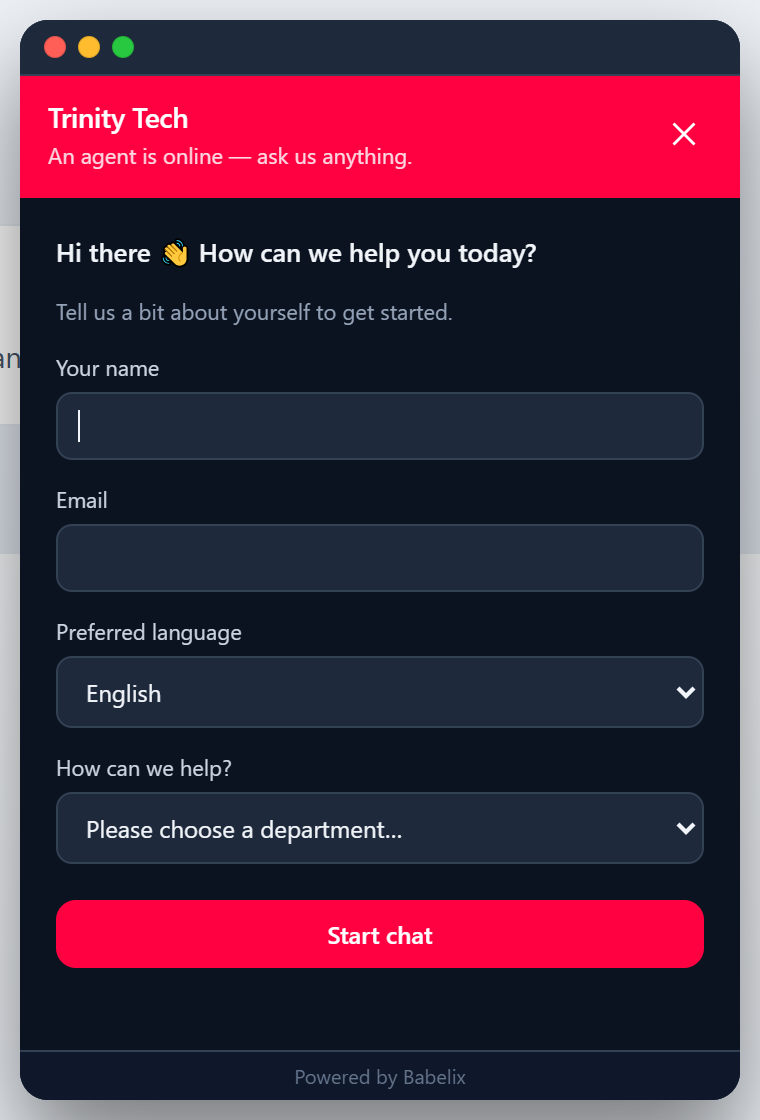 A widget that never fights your site
